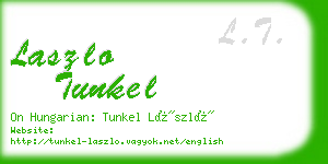 laszlo tunkel business card